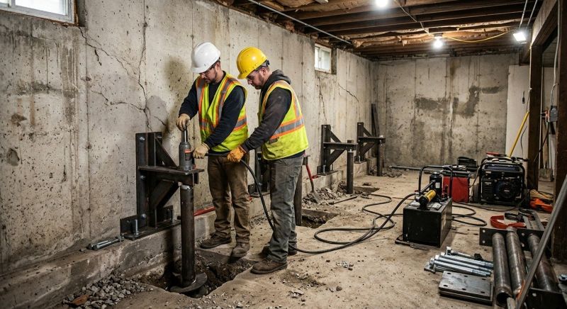 Basement Stabilization in Gaston County, NC