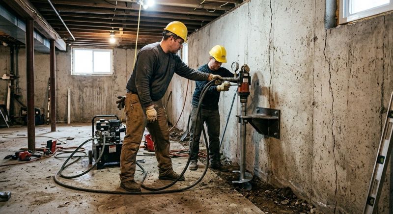 Basement Stabilization in Gaston County, NC