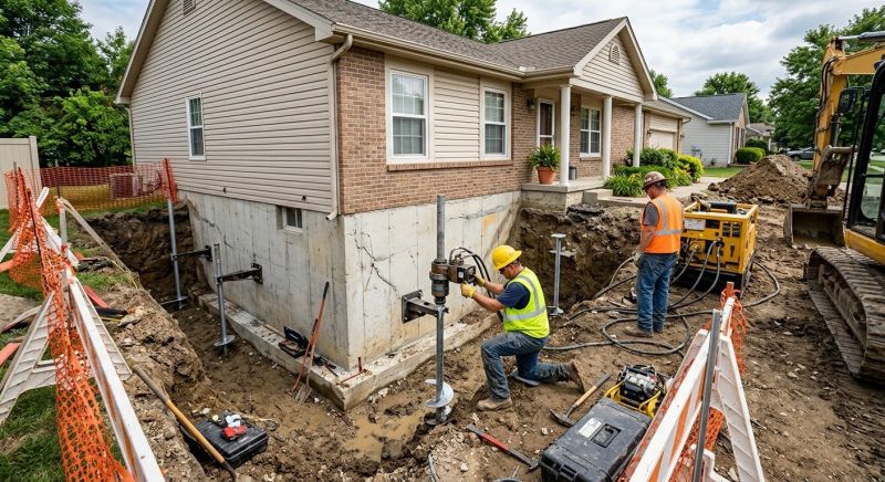 Building Foundation Repair in Mount Holly, NC