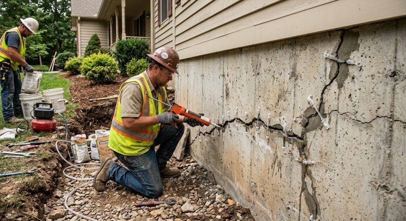 Cracked Foundation Repair in Dallas, NC