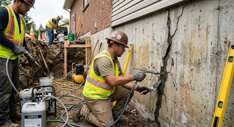Cracked Foundation Repair in Gastonia, NC