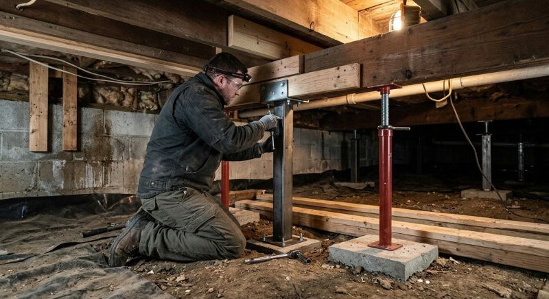 Crawlspace Structural Repair in Gaston County, NC