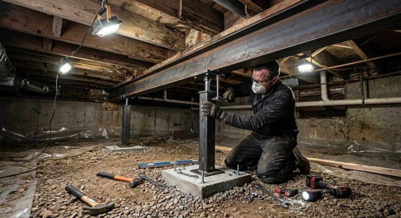 Crawlspace Structural Repair in Gaston County, NC