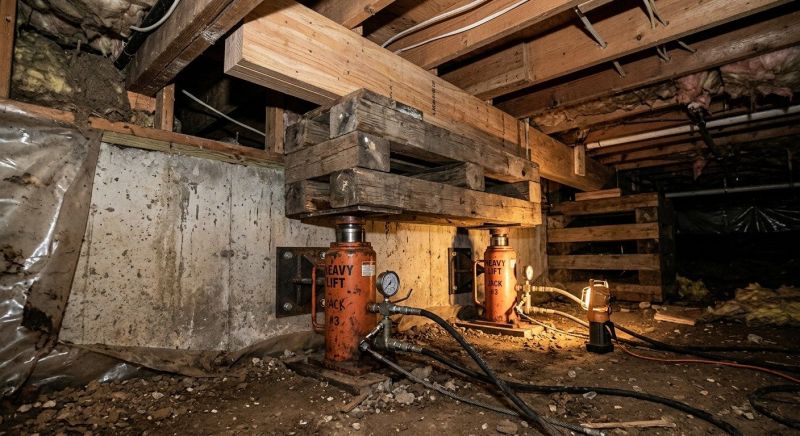 Foundation Jacking in Iron Station, NC