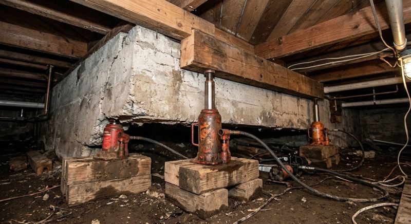 Foundation Jacking in Iron Station, NC