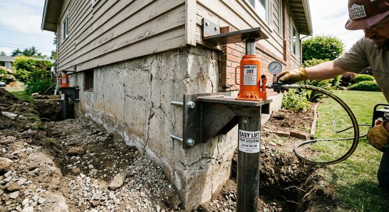 Foundation Lifting in Iron Station, NC