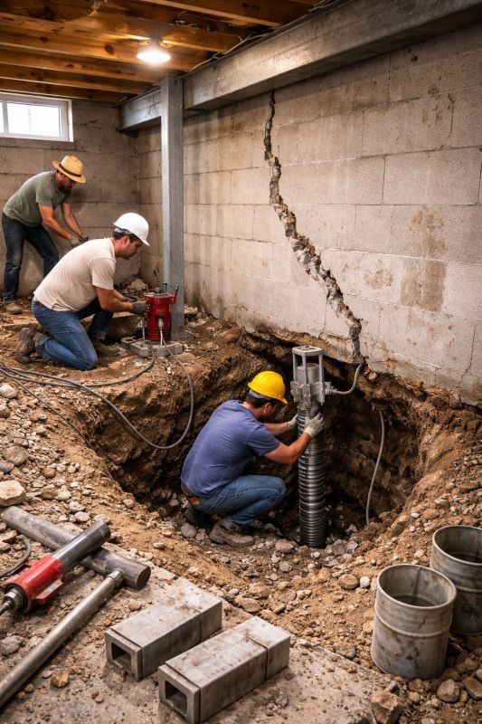 Foundation Structural Repair in Bessemer City, NC