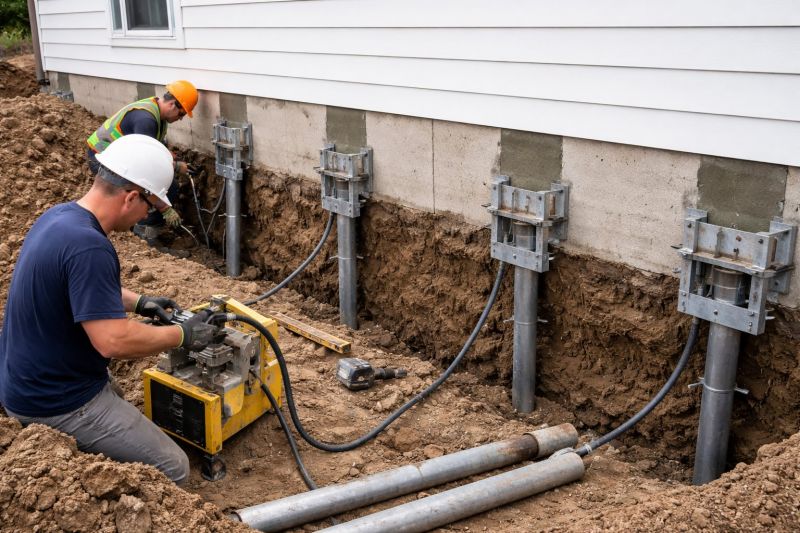 Helical Piers Installation in Gaston County, NC