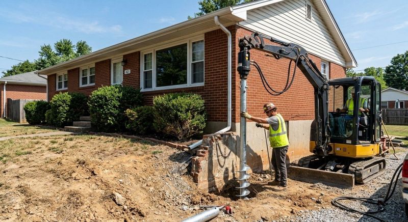 Helical Pile Installation in Gaston County, NC