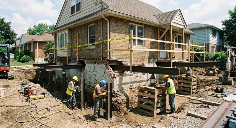 House Foundation Repair in Bessemer City, NC