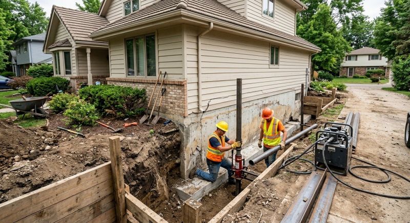 House Foundation Repair in Lincoln County, NC