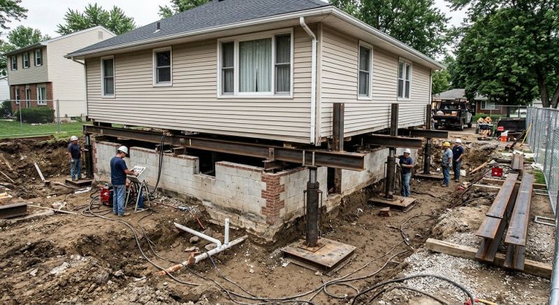 Sinking Foundation Lifting in Gaston County, NC