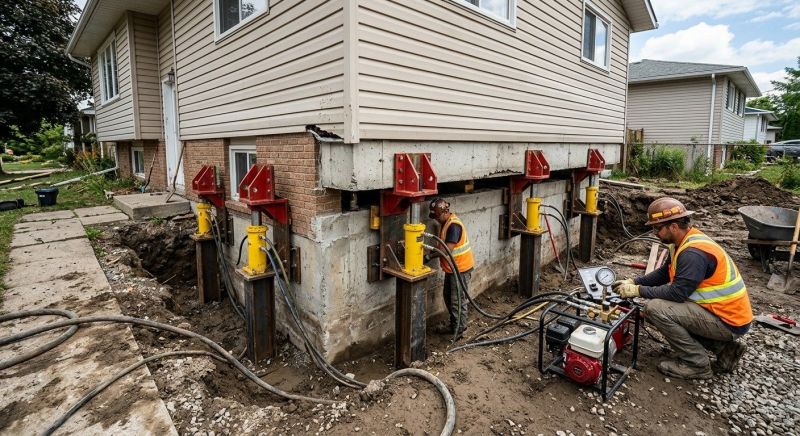 Sinking Foundation Lifting in Gaston County, NC