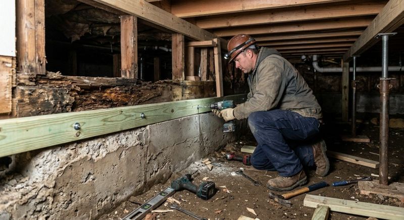 Sinking Foundation Repair in Gastonia, NC