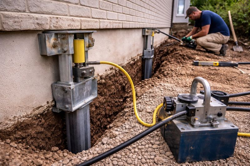 Sinking Foundation Repair in Iron Station, NC