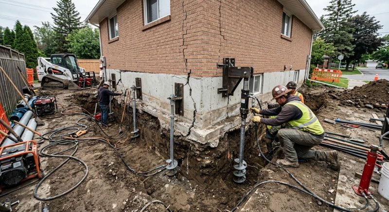 Sinking Foundation Repair in Gaston County, NC
