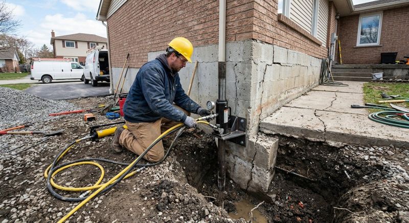Sinking Foundation Repair in Lincoln County, NC